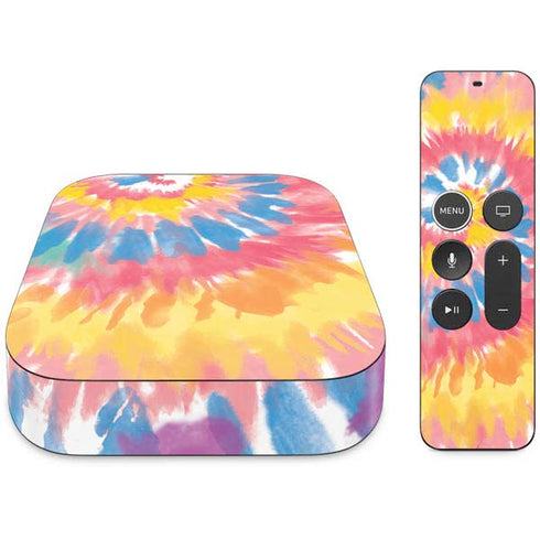 Rainbow Tie Dye Apple TV Skin