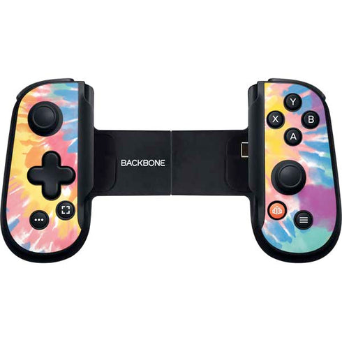 Rainbow Tie Dye Backbone One for iPhone Game Controller Skin
