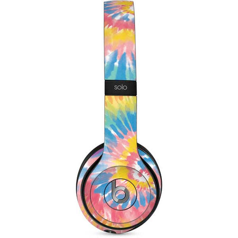 Rainbow Tie Dye Beats Solo 2 Wired Skin