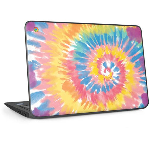 Rainbow Tie Dye HP Chromebook Skin