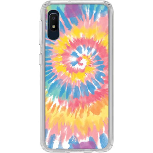 Rainbow Tie Dye Galaxy A10e Clear Case