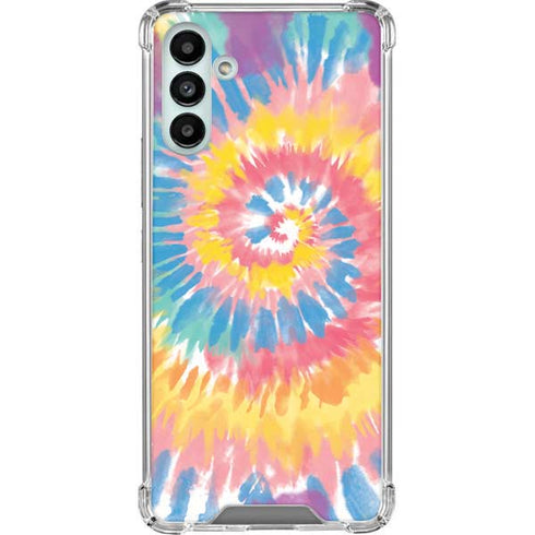 Rainbow Tie Dye Galaxy A13 5G Clear Case