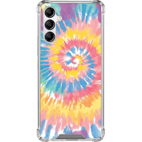 Rainbow Tie Dye Galaxy A14 5G Clear Case
