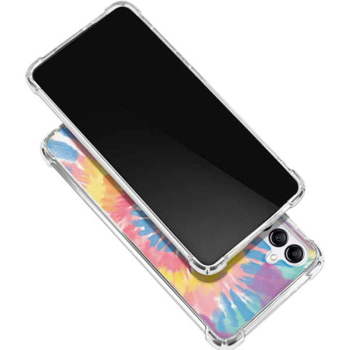 Rainbow Tie Dye Galaxy A15 5G Clear Case