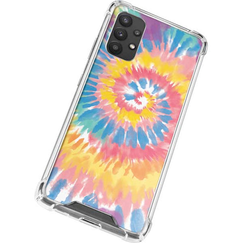 Rainbow Tie Dye Galaxy A32 5G Clear Case