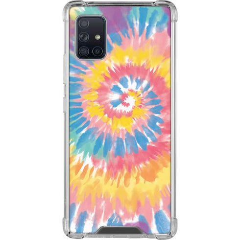 Rainbow Tie Dye Galaxy A51 5G Clear Case