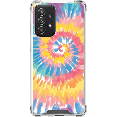 Rainbow Tie Dye Galaxy A52 5G Clear Case