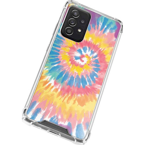 Rainbow Tie Dye Galaxy A52 5G Clear Case