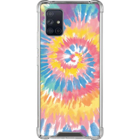 Rainbow Tie Dye Galaxy A71 5G Clear Case