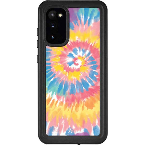 Rainbow Tie Dye Galaxy S20 Waterproof Case