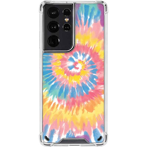 Rainbow Tie Dye Galaxy S21 Ultra 5G Clear Case