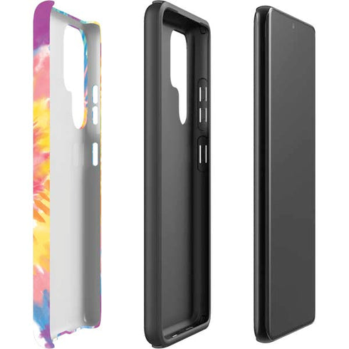 Rainbow Tie Dye Galaxy S22 Ultra Pro Case