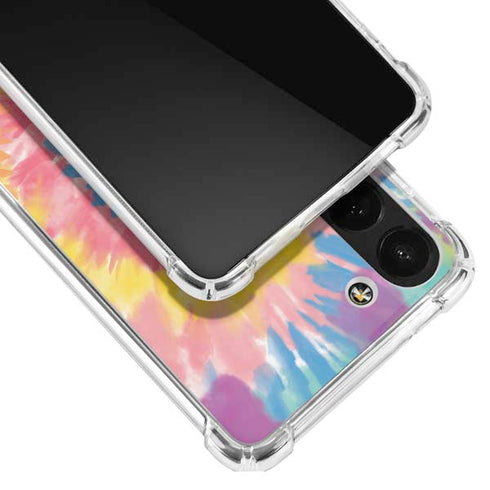Rainbow Tie Dye Galaxy S23 Clear Case
