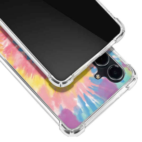 Rainbow Tie Dye Galaxy S23 FE Clear Case