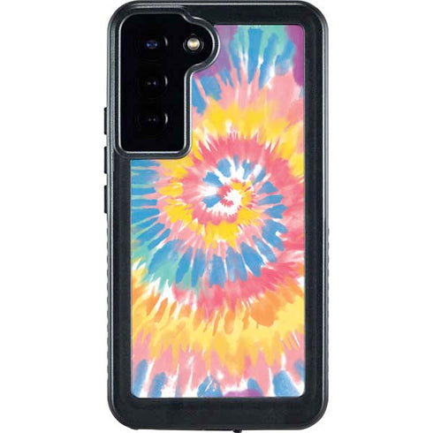 Rainbow Tie Dye Galaxy S23 Plus Waterproof Case