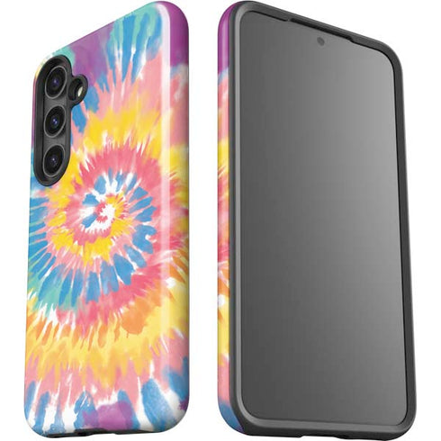 Rainbow Tie Dye Galaxy S24 Plus Impact Case