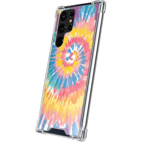 Rainbow Tie Dye Galaxy S24 Ultra Clear Case