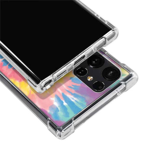 Rainbow Tie Dye Galaxy S24 Ultra Clear Case