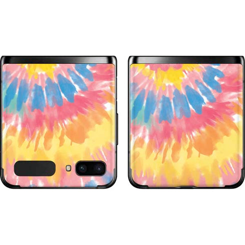 Rainbow Tie Dye Galaxy Z Flip Skin