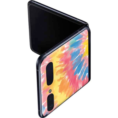 Rainbow Tie Dye Galaxy Z Flip Skin