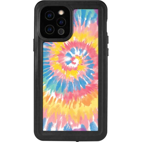 Rainbow Tie Dye iPhone 12 Pro Waterproof Case