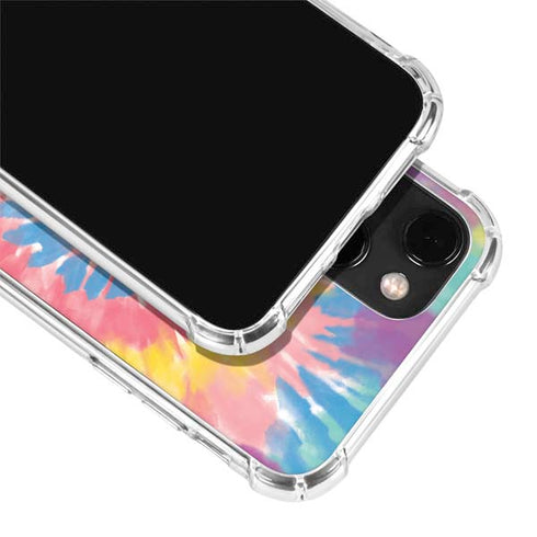 Rainbow Tie Dye iPhone 13 Mini Clear Case