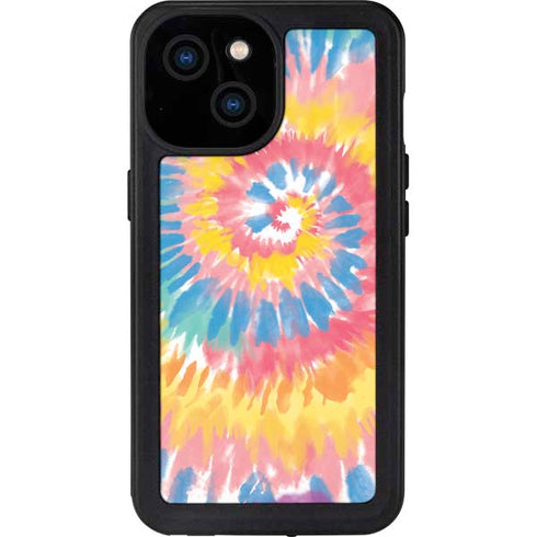 Rainbow Tie Dye iPhone 13 Mini Waterproof Case