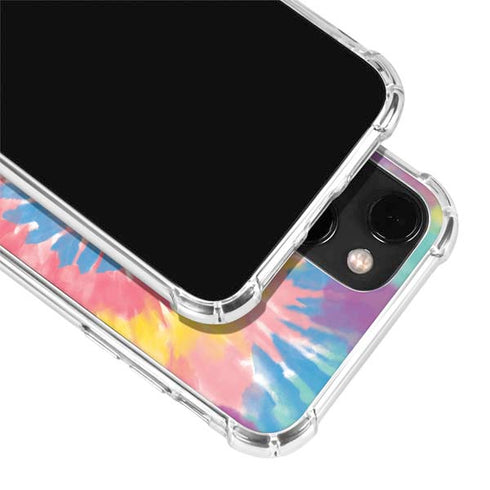 Rainbow Tie Dye iPhone 14 Clear Case