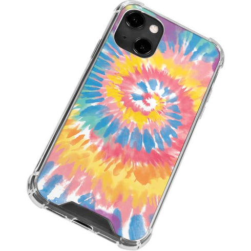 Rainbow Tie Dye iPhone 14 Clear Case