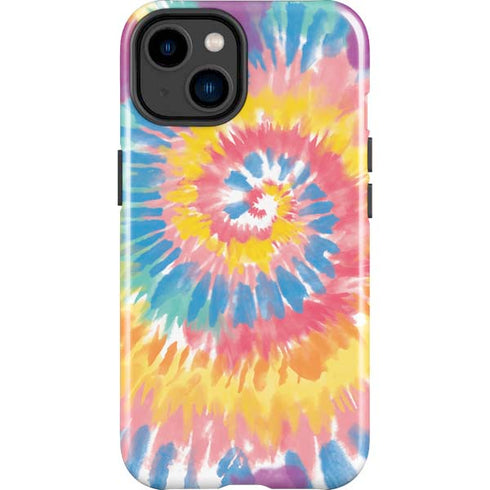 Rainbow Tie Dye iPhone 14 Plus Impact Case