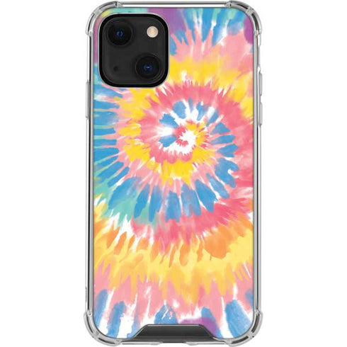 Rainbow Tie Dye iPhone 14 Plus Clear Case