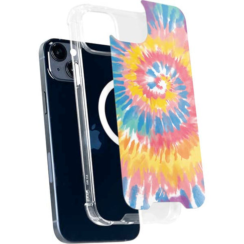 Rainbow Tie Dye iPhone 15 Plus MagSafe Case