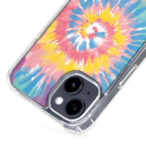 Rainbow Tie Dye iPhone 15 Plus MagSafe Case