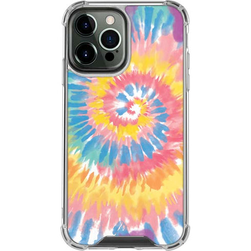 Rainbow Tie Dye iPhone 14 Pro Max Clear Case
