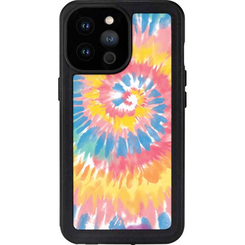 Rainbow Tie Dye iPhone 14 Pro Max Waterproof Case