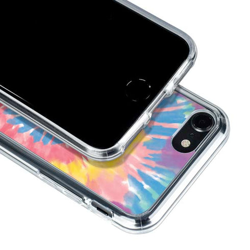 Rainbow Tie Dye iPhone SE (2nd & 3rd Gen) Clear Case