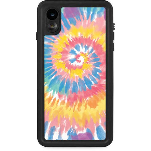 Rainbow Tie Dye iPhone XR Waterproof Case