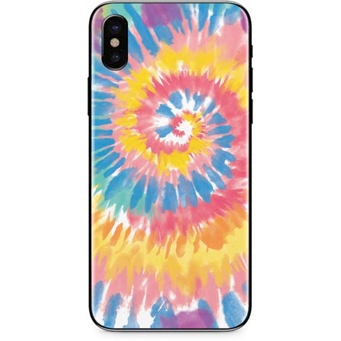Rainbow Tie Dye iPhone XS Skin