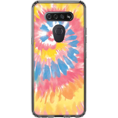 Rainbow Tie Dye LG K51/Q51 Clear Case