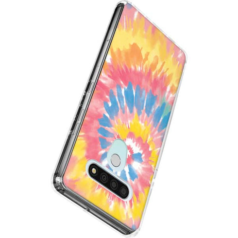 Rainbow Tie Dye LG Stylo 6 Clear Case