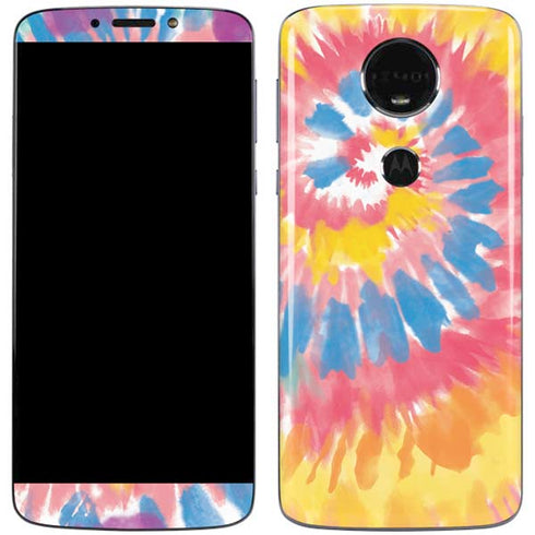 Rainbow Tie Dye Moto E5 Plus Skin