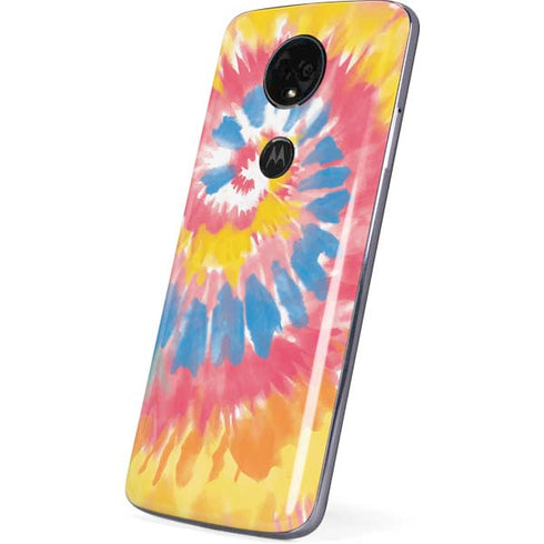 Rainbow Tie Dye Moto E5 Plus Skin