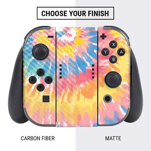 Rainbow Tie Dye Nintendo Switch Bundle Skin