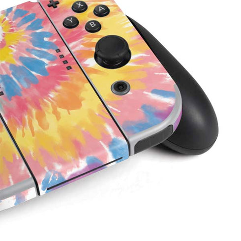 Rainbow Tie Dye Nintendo Switch OLED (2021) Skin