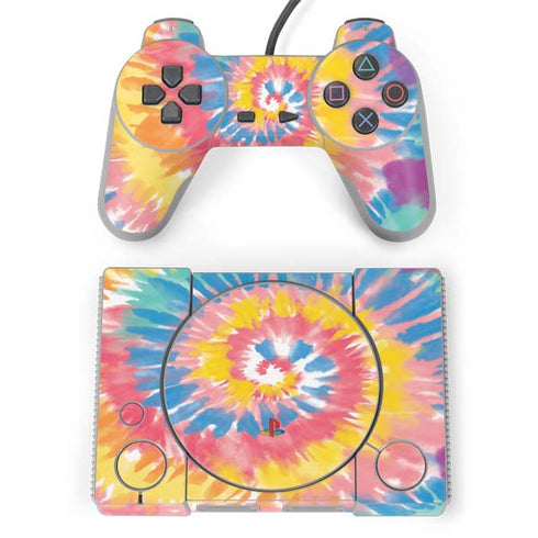 Rainbow Tie Dye PlayStation Classic Bundle Skin
