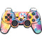 Rainbow Tie Dye PS3 Dual Shock wireless controller Skin