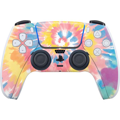 Rainbow Tie Dye PS5 Controller Skin