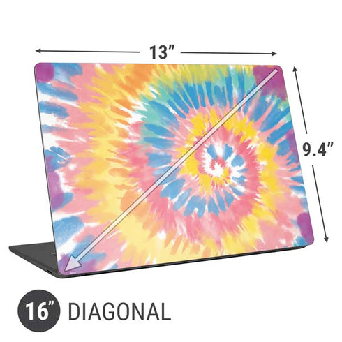 Rainbow Tie Dye Universal Laptop 16in (13 x 9.4in) Skin