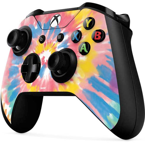 Rainbow Tie Dye Xbox One X Controller Skin