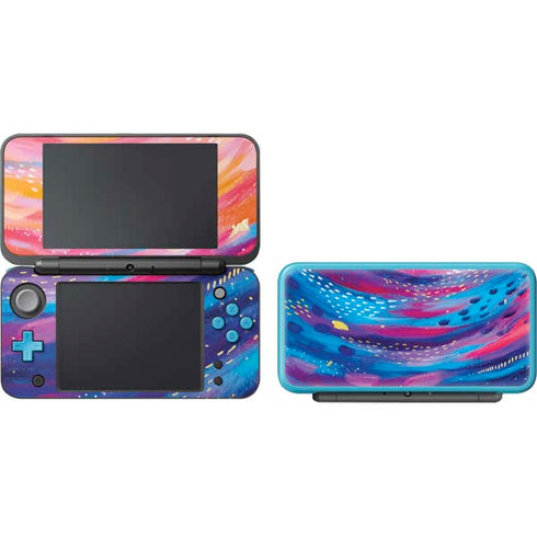 Etta Vee Rainbow Wave Brush Stroke Nintendo 2DS XL (2017) Skin